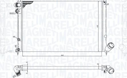 Magneti Marelli 350213200100 - Radiators, Motora dzesēšanas sistēma autodraugiem.lv