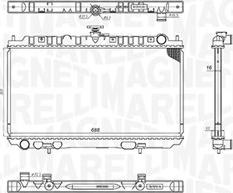 Magneti Marelli 350213201300 - Radiators, Motora dzesēšanas sistēma autodraugiem.lv