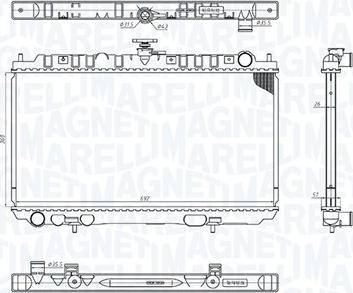 Magneti Marelli 350213201300 - Radiators, Motora dzesēšanas sistēma autodraugiem.lv