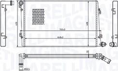 Magneti Marelli 350213218100 - Radiators, Motora dzesēšanas sistēma autodraugiem.lv