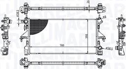 Magneti Marelli 350213213100 - Radiators, Motora dzesēšanas sistēma autodraugiem.lv