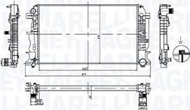 Magneti Marelli 350213212600 - Radiators, Motora dzesēšanas sistēma autodraugiem.lv