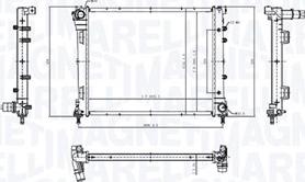 Magneti Marelli 350213212300 - Radiators, Motora dzesēšanas sistēma autodraugiem.lv