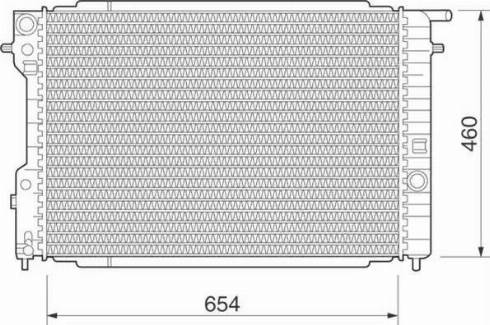 Magneti Marelli 350213280000 - Radiators, Motora dzesēšanas sistēma autodraugiem.lv