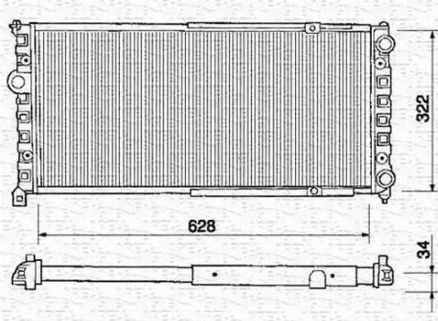 Magneti Marelli 350213235000 - Radiators, Motora dzesēšanas sistēma autodraugiem.lv