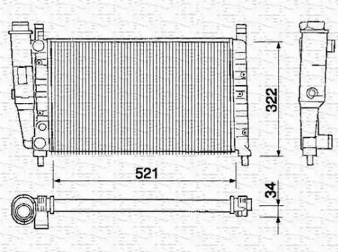 Magneti Marelli 350213225000 - Radiators, Motora dzesēšanas sistēma autodraugiem.lv