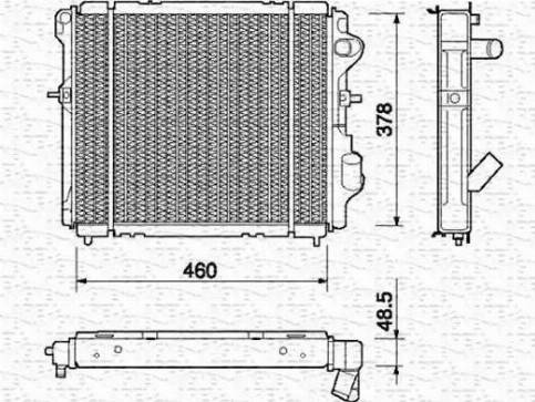 Magneti Marelli 350213227000 - Radiators, Motora dzesēšanas sistēma autodraugiem.lv