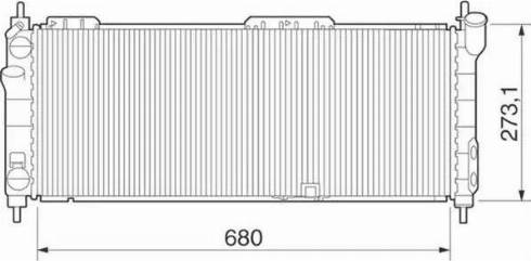 Magneti Marelli 350213275000 - Radiators, Motora dzesēšanas sistēma autodraugiem.lv