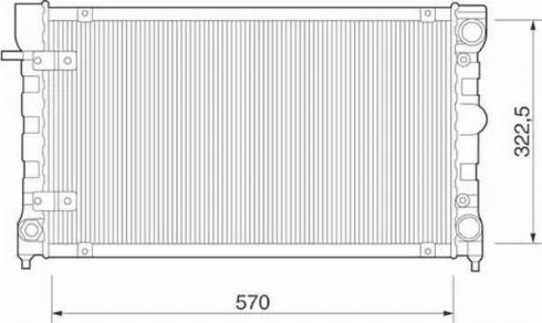 Magneti Marelli 350213271000 - Radiators, Motora dzesēšanas sistēma autodraugiem.lv