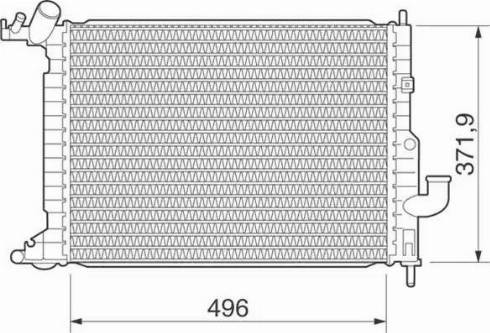 Magneti Marelli 350213278000 - Radiators, Motora dzesēšanas sistēma autodraugiem.lv