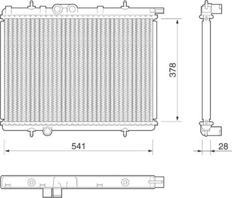 Magneti Marelli 350213797000 - Radiators, Motora dzesēšanas sistēma autodraugiem.lv