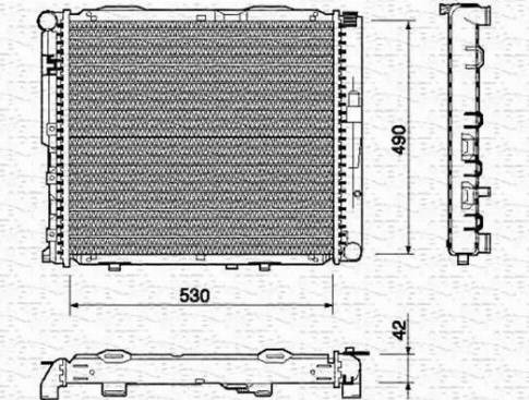 Magneti Marelli 350213745000 - Radiators, Motora dzesēšanas sistēma autodraugiem.lv