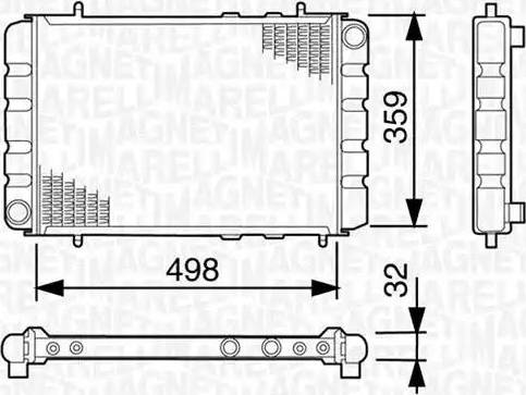 Magneti Marelli 350213740000 - Radiators, Motora dzesēšanas sistēma autodraugiem.lv