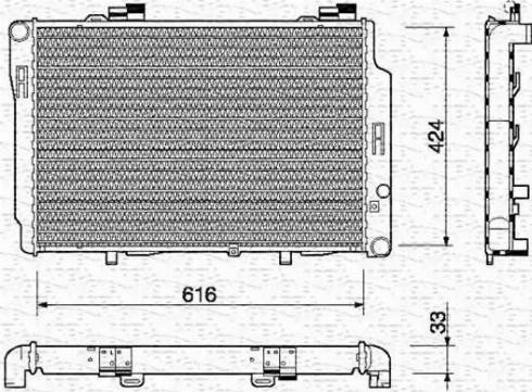 Magneti Marelli 350213741000 - Radiators, Motora dzesēšanas sistēma autodraugiem.lv