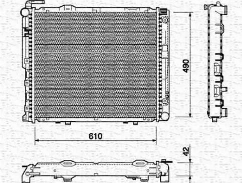 Magneti Marelli 350213747000 - Radiators, Motora dzesēšanas sistēma autodraugiem.lv