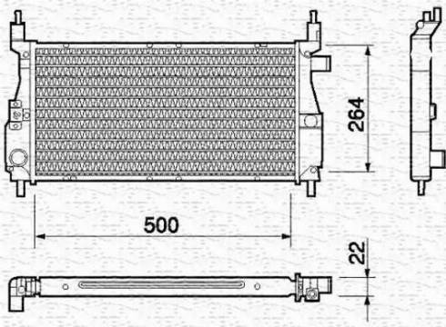 Magneti Marelli 350213759000 - Radiators, Motora dzesēšanas sistēma autodraugiem.lv