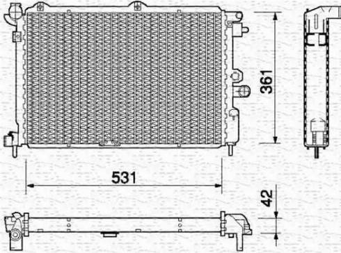 Magneti Marelli 350213754000 - Radiators, Motora dzesēšanas sistēma autodraugiem.lv