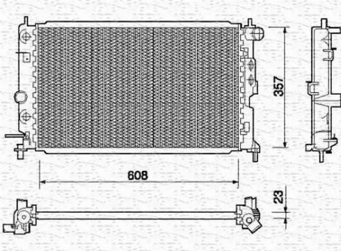 Magneti Marelli 350213755000 - Radiators, Motora dzesēšanas sistēma autodraugiem.lv