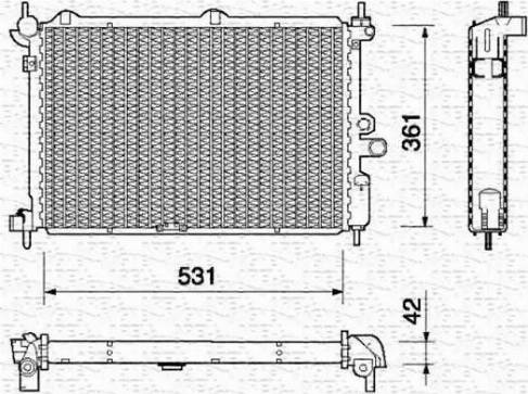 Magneti Marelli 350213753000 - Radiators, Motora dzesēšanas sistēma autodraugiem.lv