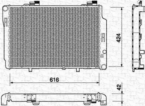 Magneti Marelli 350213765000 - Radiators, Motora dzesēšanas sistēma autodraugiem.lv