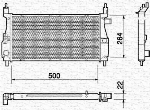 Magneti Marelli 350213761000 - Radiators, Motora dzesēšanas sistēma autodraugiem.lv