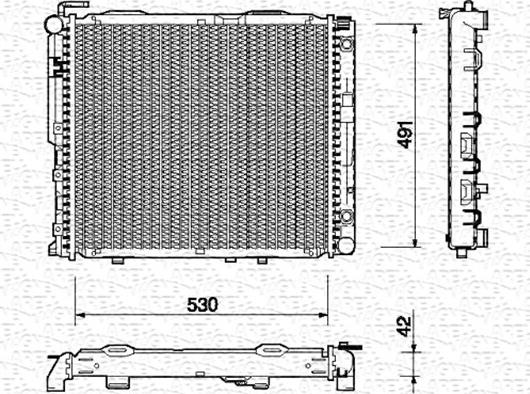 Magneti Marelli 350213763000 - Radiators, Motora dzesēšanas sistēma autodraugiem.lv