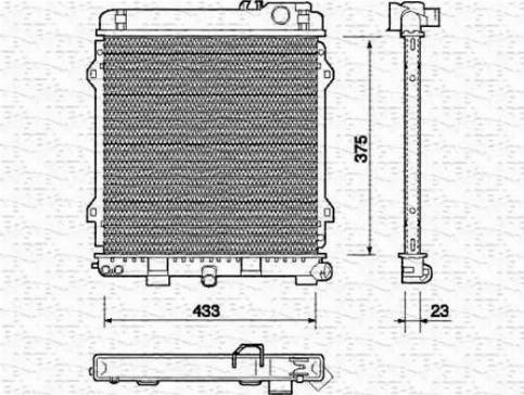 Magneti Marelli 350213701000 - Radiators, Motora dzesēšanas sistēma autodraugiem.lv