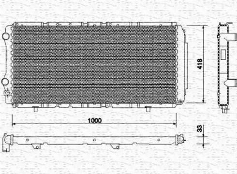 Magneti Marelli 350213708000 - Radiators, Motora dzesēšanas sistēma autodraugiem.lv