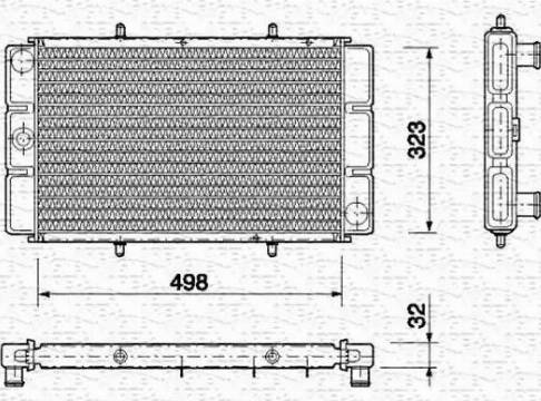 Magneti Marelli 350213719000 - Radiators, Motora dzesēšanas sistēma autodraugiem.lv