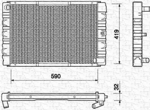 Magneti Marelli 350213715000 - Radiators, Motora dzesēšanas sistēma autodraugiem.lv