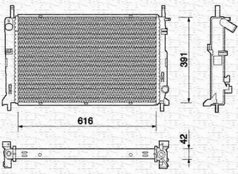 Magneti Marelli 350213716000 - Radiators, Motora dzesēšanas sistēma autodraugiem.lv