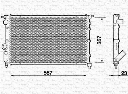 Magneti Marelli 350213710000 - Radiators, Motora dzesēšanas sistēma autodraugiem.lv