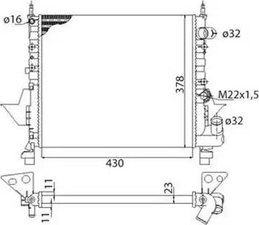 Magneti Marelli 350213718003 - Radiators, Motora dzesēšanas sistēma autodraugiem.lv