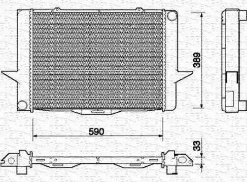 Magneti Marelli 350213713000 - Radiators, Motora dzesēšanas sistēma autodraugiem.lv