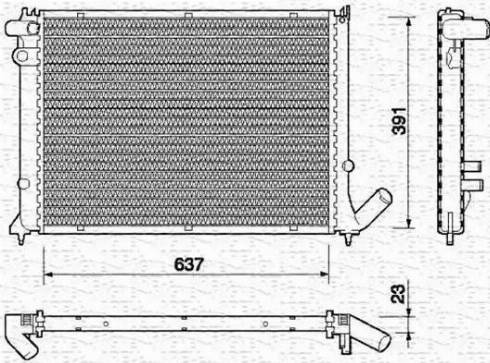 Magneti Marelli 350213717000 - Radiators, Motora dzesēšanas sistēma autodraugiem.lv