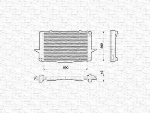 Magneti Marelli 350213789000 - Radiators, Motora dzesēšanas sistēma autodraugiem.lv