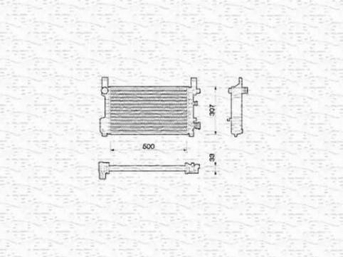 Magneti Marelli 350213784000 - Radiators, Motora dzesēšanas sistēma autodraugiem.lv