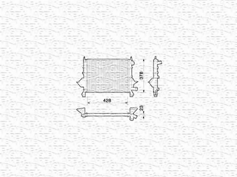 Magneti Marelli 350213781000 - Radiators, Motora dzesēšanas sistēma autodraugiem.lv