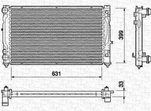 Magneti Marelli 350213739000 - Radiators, Motora dzesēšanas sistēma autodraugiem.lv