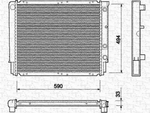 Magneti Marelli 350213734000 - Radiators, Motora dzesēšanas sistēma autodraugiem.lv