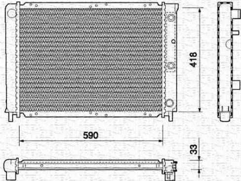 Magneti Marelli 350213736000 - Radiators, Motora dzesēšanas sistēma autodraugiem.lv