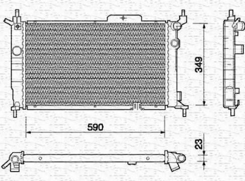 Magneti Marelli 350213729000 - Radiators, Motora dzesēšanas sistēma autodraugiem.lv