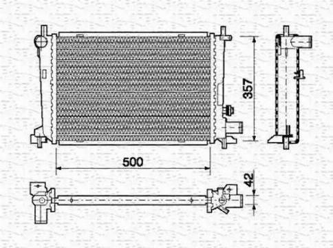 Magneti Marelli 350213726000 - Radiators, Motora dzesēšanas sistēma autodraugiem.lv