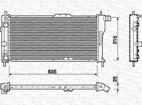 Magneti Marelli 350213727000 - Radiators, Motora dzesēšanas sistēma autodraugiem.lv