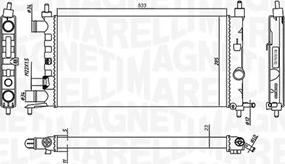 Magneti Marelli 350213776000 - Radiators, Motora dzesēšanas sistēma autodraugiem.lv