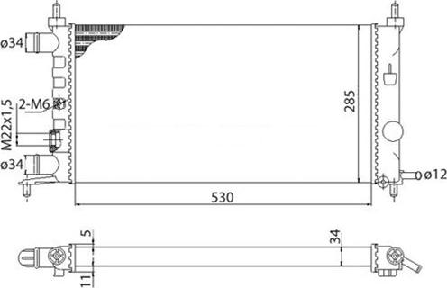 Magneti Marelli 350213776003 - Radiators, Motora dzesēšanas sistēma autodraugiem.lv