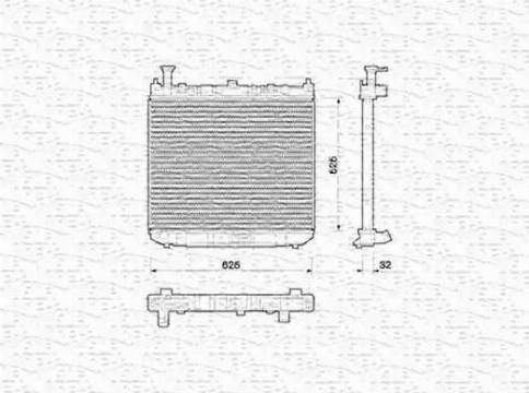 Magneti Marelli 350213772000 - Radiators, Motora dzesēšanas sistēma autodraugiem.lv