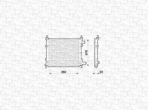 Magneti Marelli 350213777000 - Radiators, Motora dzesēšanas sistēma autodraugiem.lv