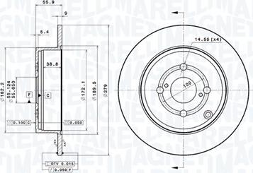 Magneti Marelli 360406090601 - Bremžu diski autodraugiem.lv