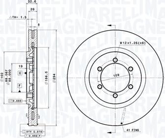 Magneti Marelli 360406093301 - Bremžu diski autodraugiem.lv